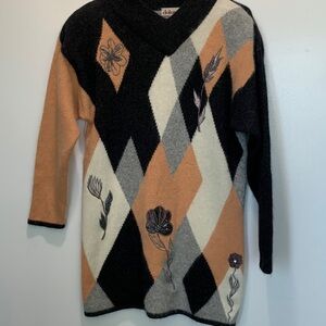 CDolores color block wool sweater size medium